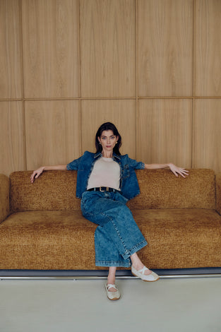 Amaya hopcar loose jeans | Random Blue