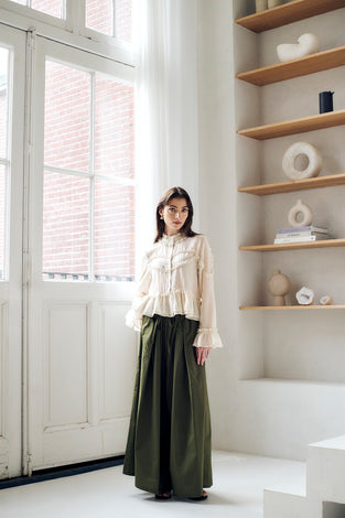 Rapa cotton pants | Army