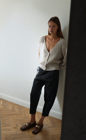 Bortolo viscose elastane pants | Black