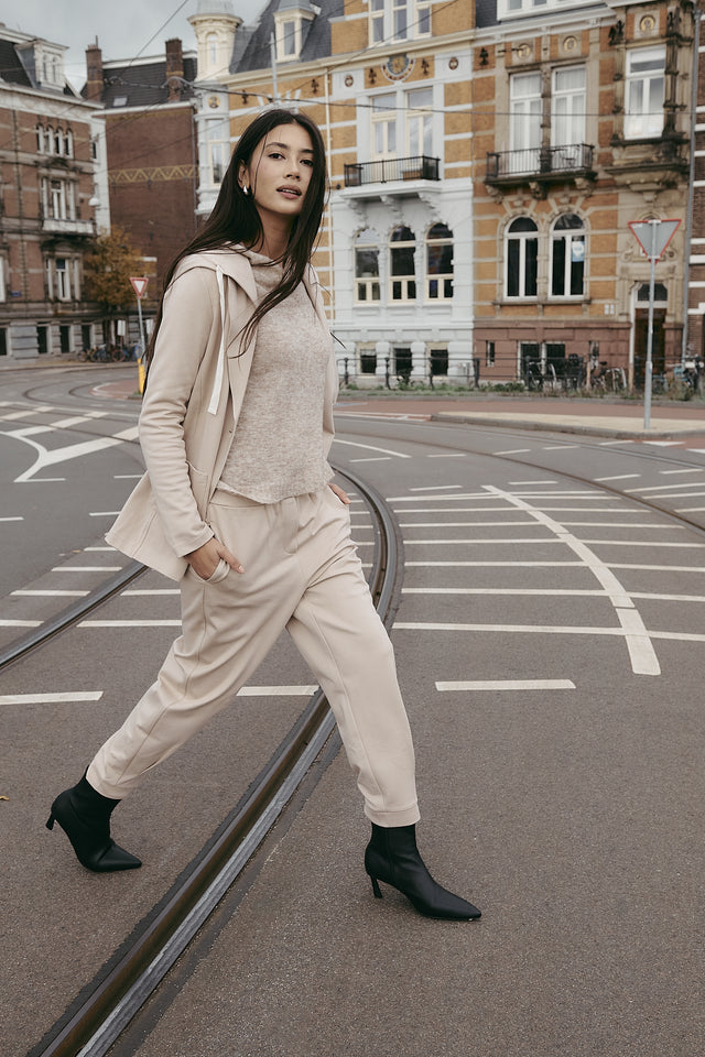 Primo viscose elastane pants | Beige