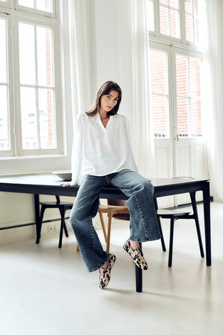 Fly loose yoga jeans | Night Blue