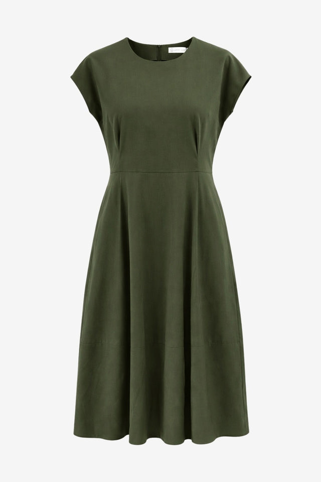 Melva dress technical jersey | Army