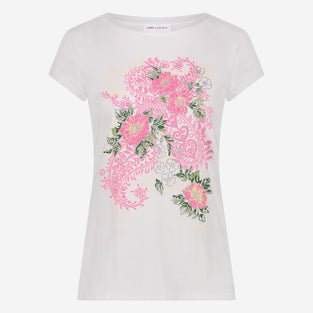 Cotton print t-shirt | White
