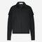 Faro cotton poplin blouse | Black