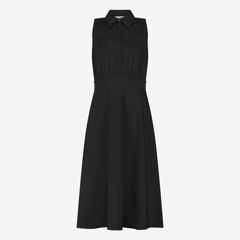 Anita poplin dress | Black