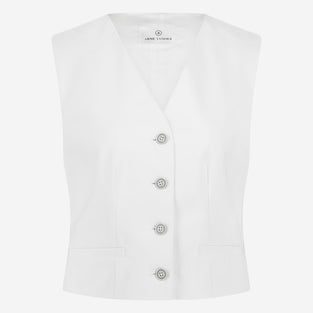 Kay vest technical jersey | White