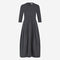 Heide tech jersay dress LS | Grey
