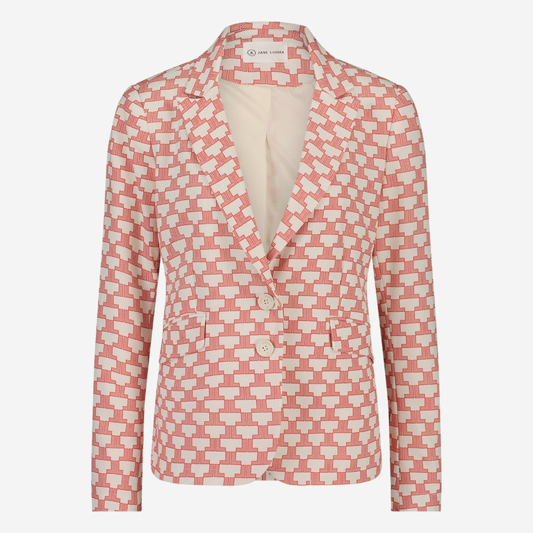 Hanna Blazer | White Red