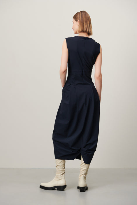 Jackie dress technical jersey | Blue