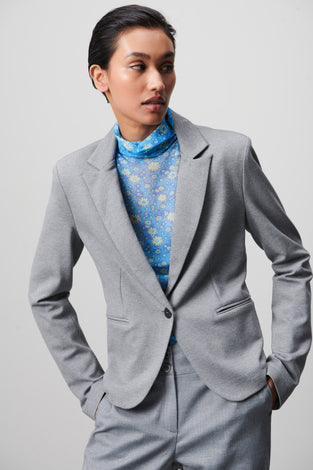 Elvira Blazer Eco Viscose | Light Grey