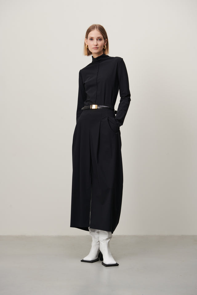 Zarra Top Technical Jersey | Black