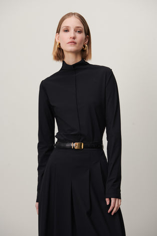 Zarra Top Technical Jersey | Black