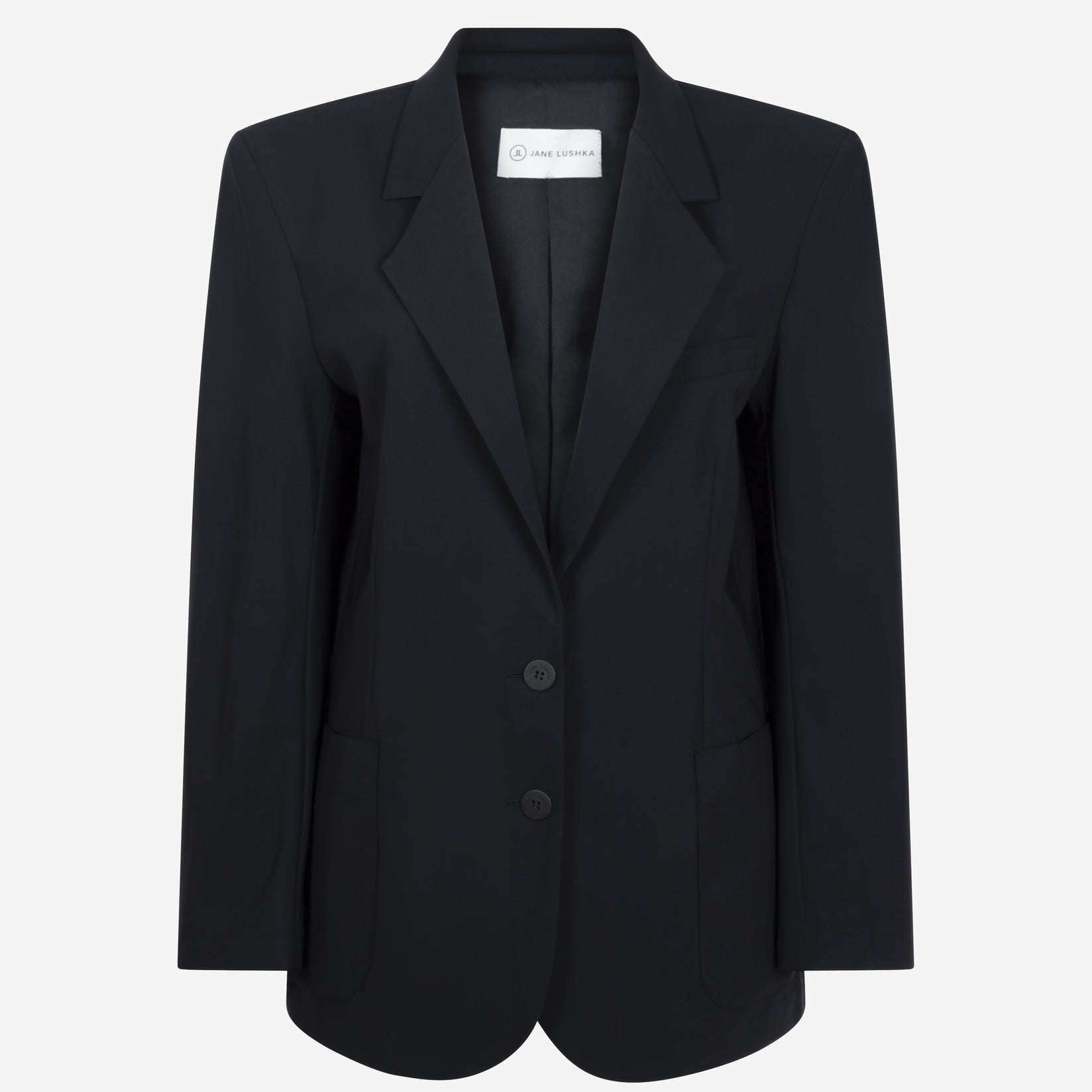 Lennard Oversize Blazer Technical Jersey | Black