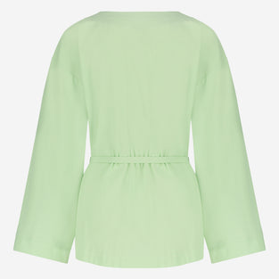 Alvera Blazer Kimono Technical Jersey | Light Green