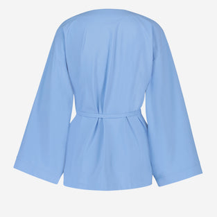 Alvera Blazer Kimono Technical Jersey | Light Blue