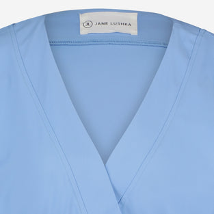 Alvera Blazer Kimono Technical Jersey | Light Blue