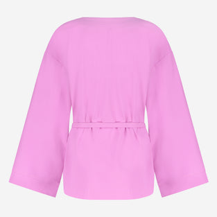 Alvera Blazer Kimono Technical Jersey | Violet