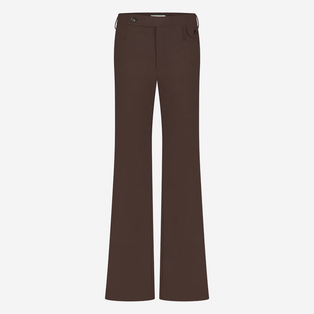 Angela Pants Technical Jersey | Dark Brown