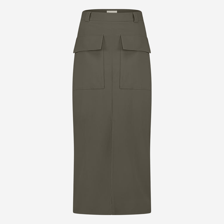 Lara Skirt Technical Jersey | Army