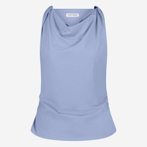 Marika strech technical jersey top | Mid Blue
