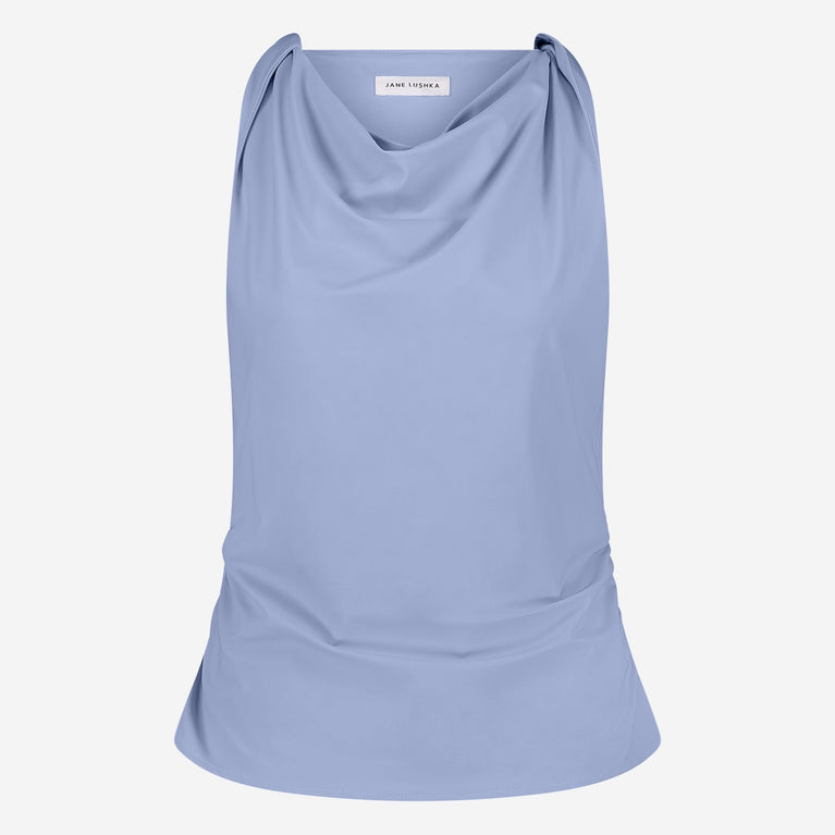 Marika strech technical jersey top | Mid Blue