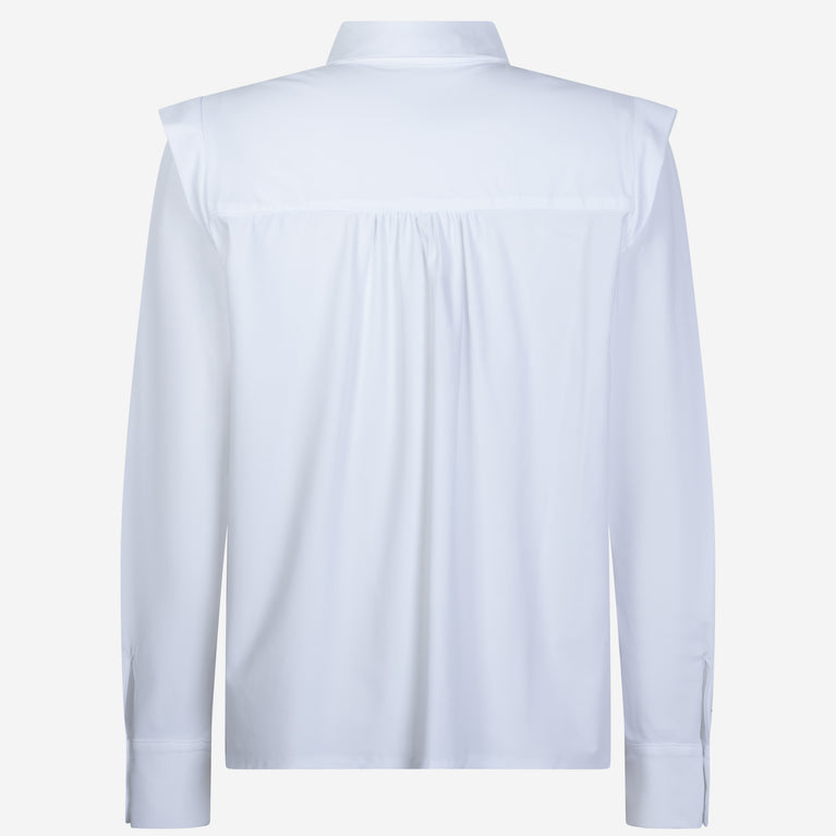 Hanna Blouse Technical Jersey | White