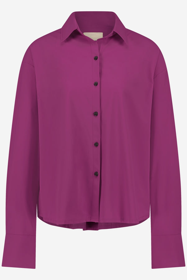 Sally Blouse Technical Jersey | Fuxia