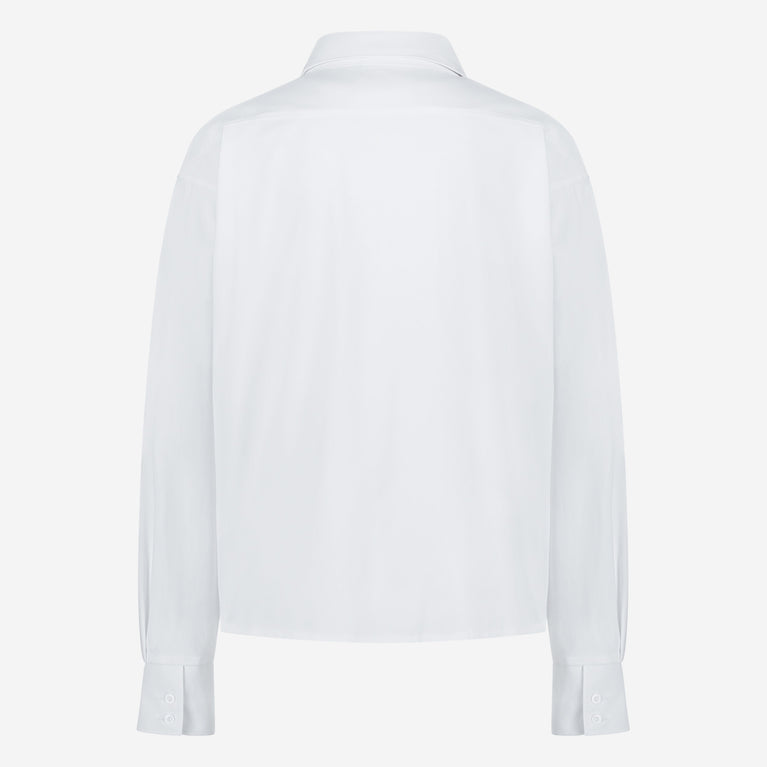 Ivona Blouse Technical Jersey | White