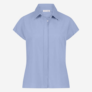 Wilma blouse technical jersey | Mid Blue