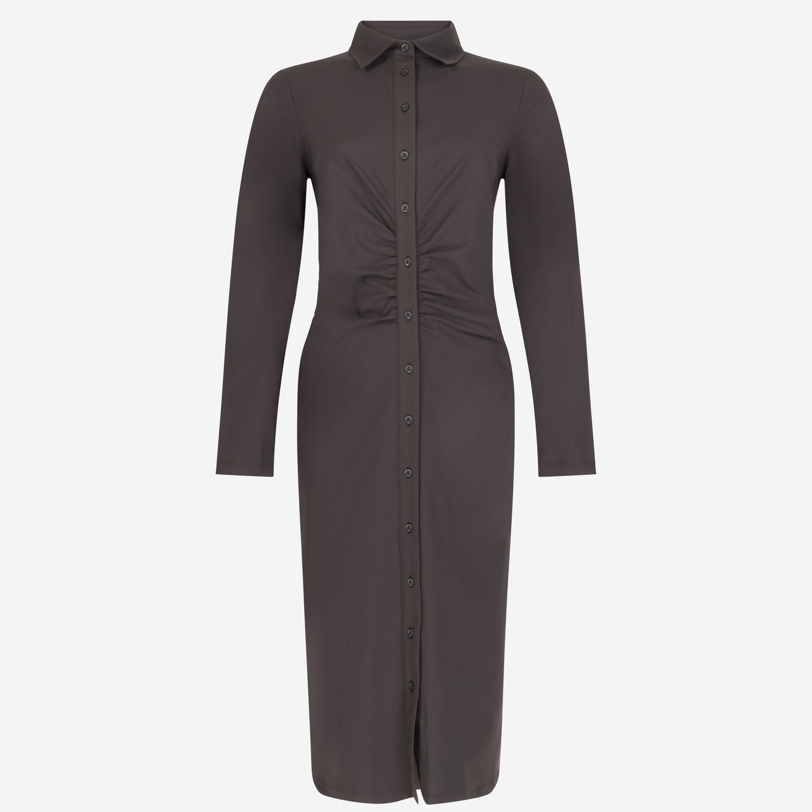 Riane Dress LW Technical Jersey | Dark Brown
