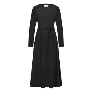 Jessica Dress Long Technical Jersey | Black