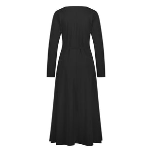 Jessica Dress Long Technical Jersey | Black