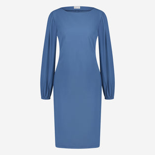 Silke Dress Technical Jersey | Mid Blue