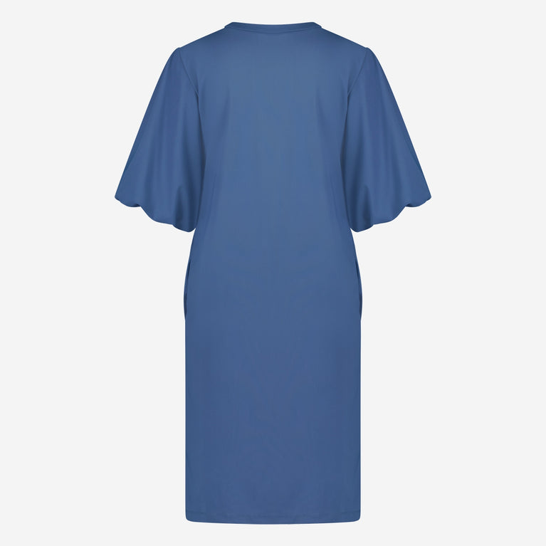 Ava Dress Technical Jersey | Mid Blue