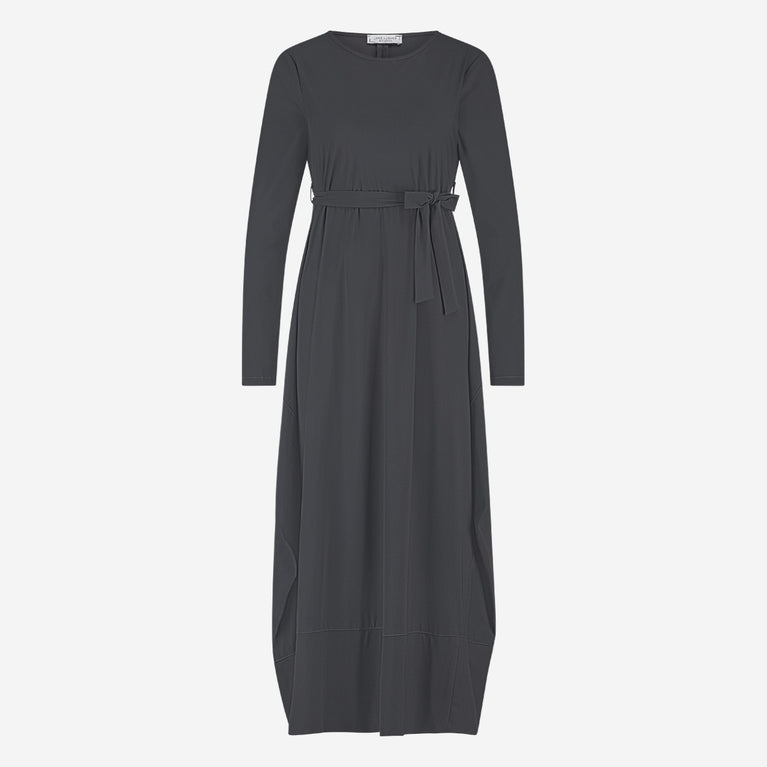 Isabel dress LS technical jersey | Grey