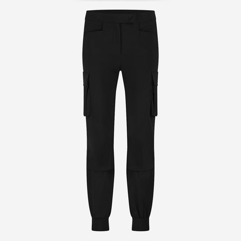 Marita pants brush tech jersey | Black