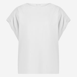 Britta structure technical jersey top | White