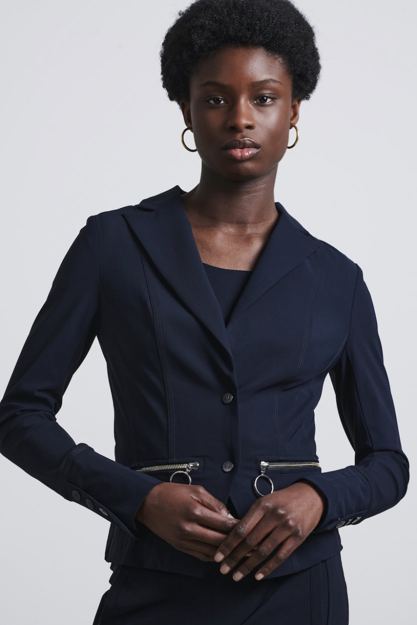 Blazer Milano Technical Jersey Blue Blue XXS