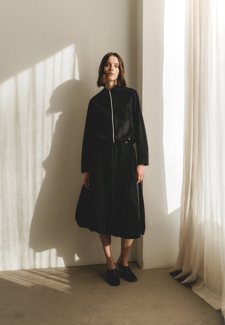 Allegra taffeta mix skirt | Blue