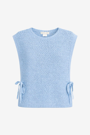 Open cotton Vest 2017 | Light Blue