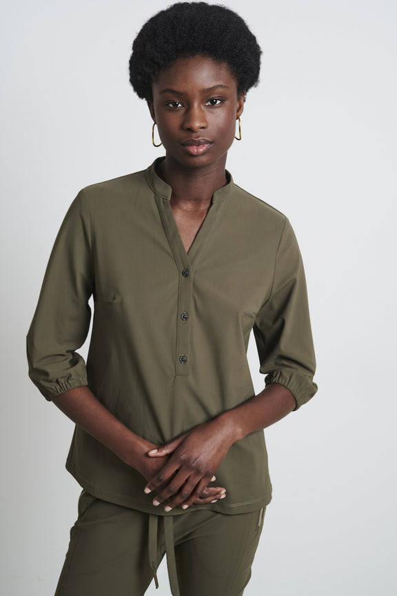 Blouse Bella Technical Jersey | Army