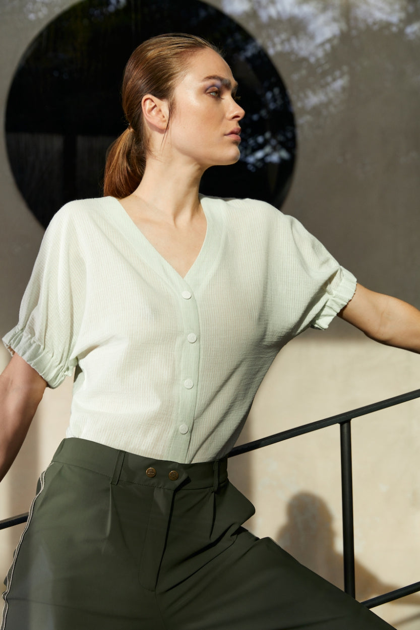 Blouse Helga Organic Cotton | Light green