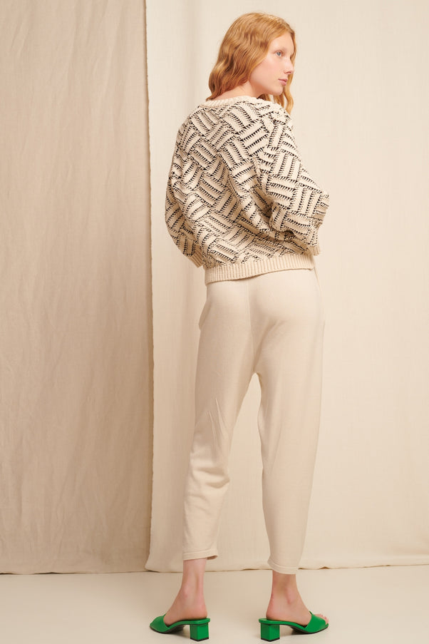 Stefanello Pants | Creme