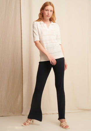 Rib Pants | Blue