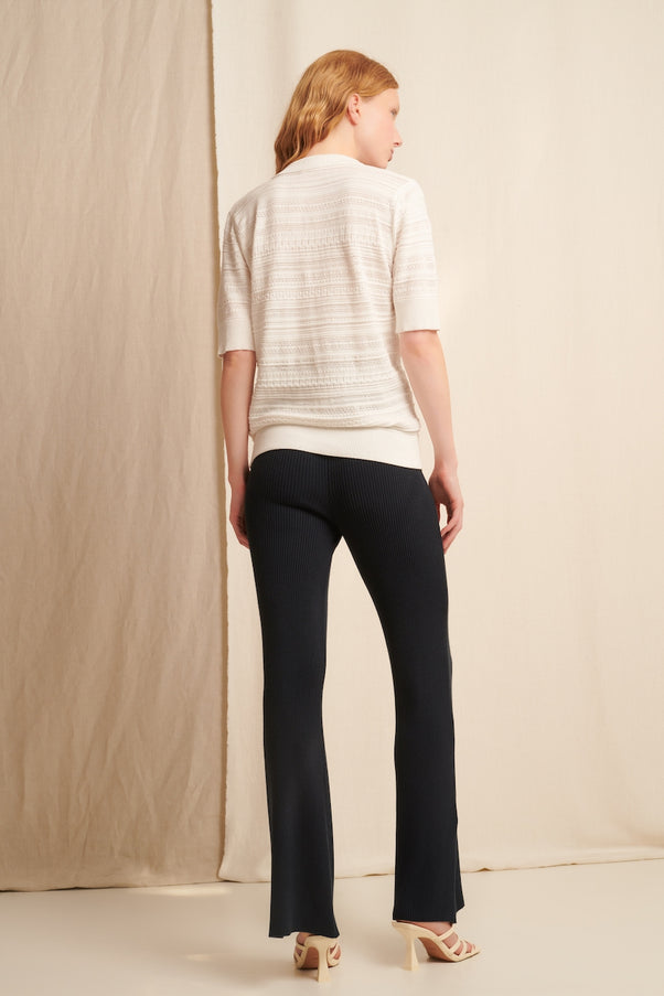 Rib Pants | Blue
