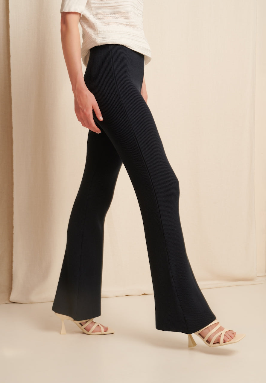 Rib Pants | Blue