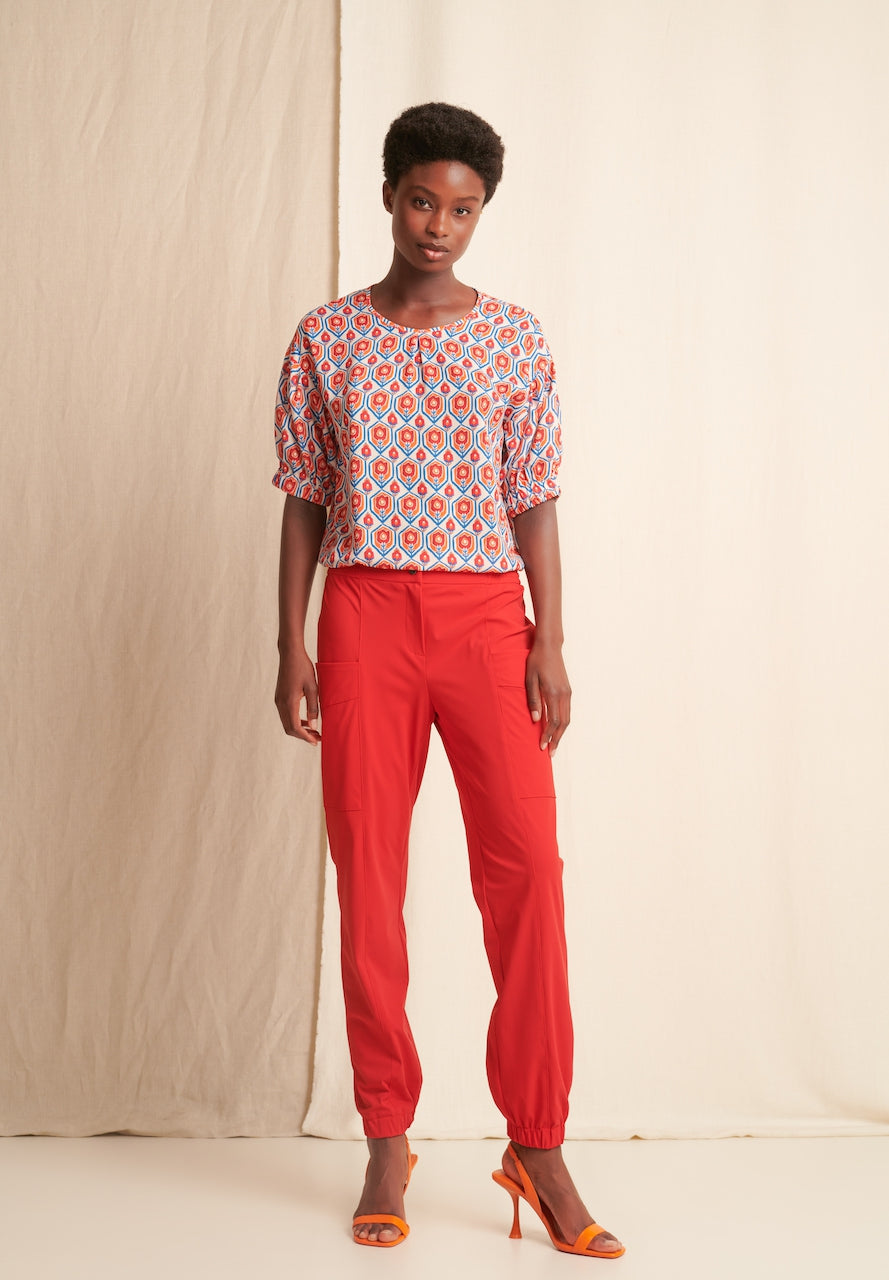Ines Pants Technical Jersey | Red