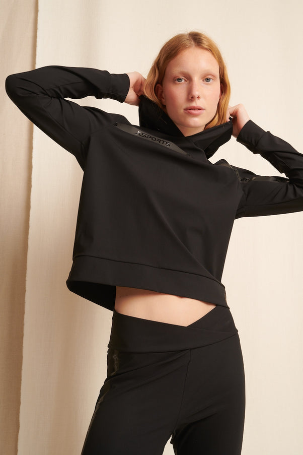 Hoodie JLSport Technical Jersey | Black