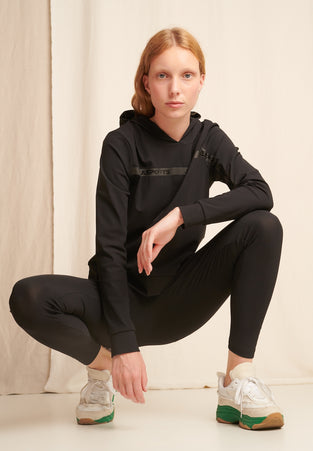 Hoodie JLSport Technical Jersey | Black