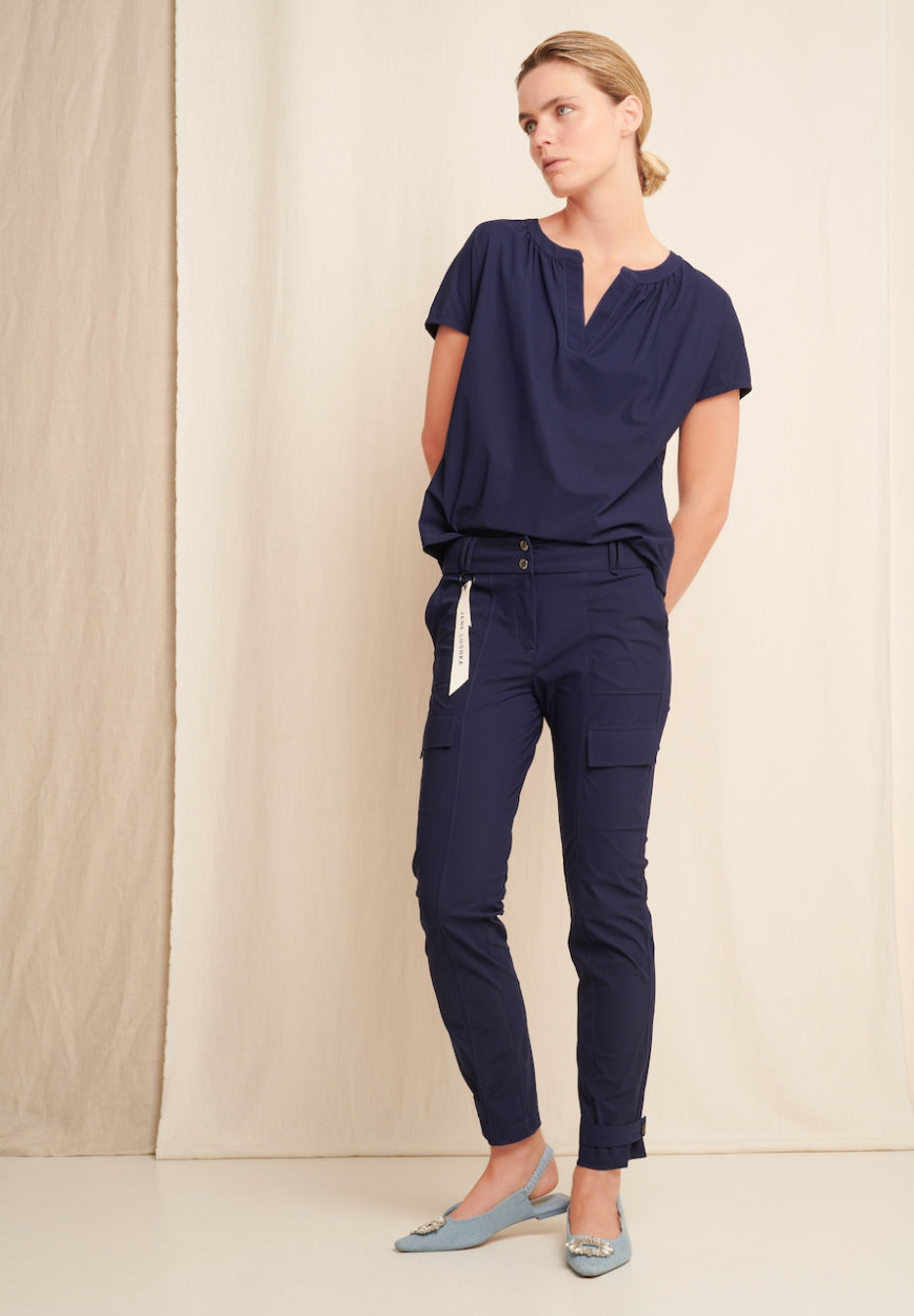 Vera Pants Technical Jersey | Indigo